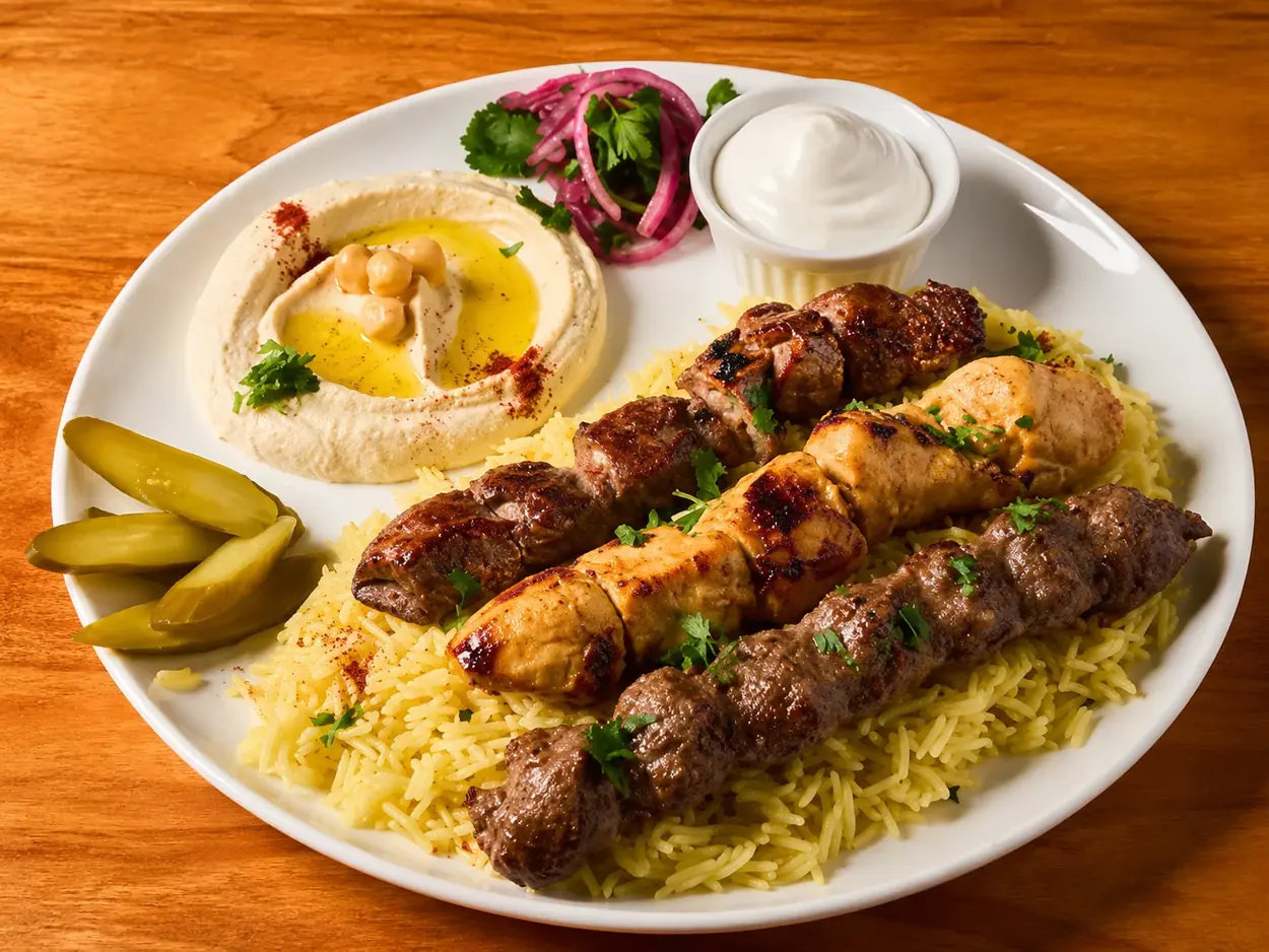 Old Damascus mixed grill plate
