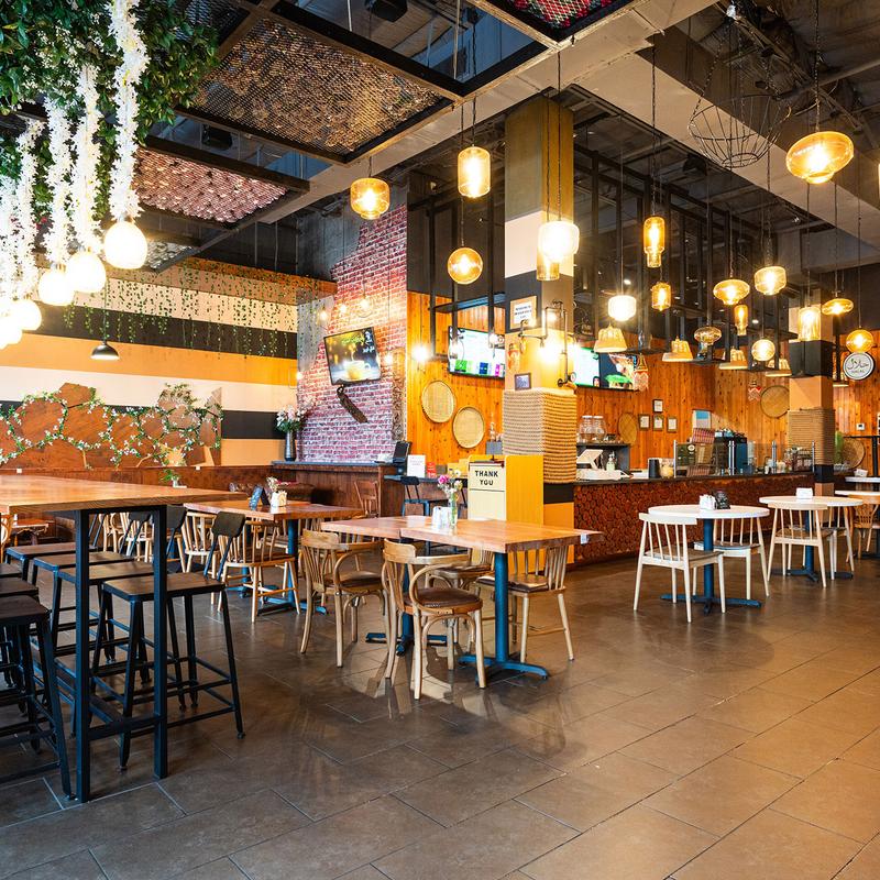 Dining area at Old Damascus in Richardson