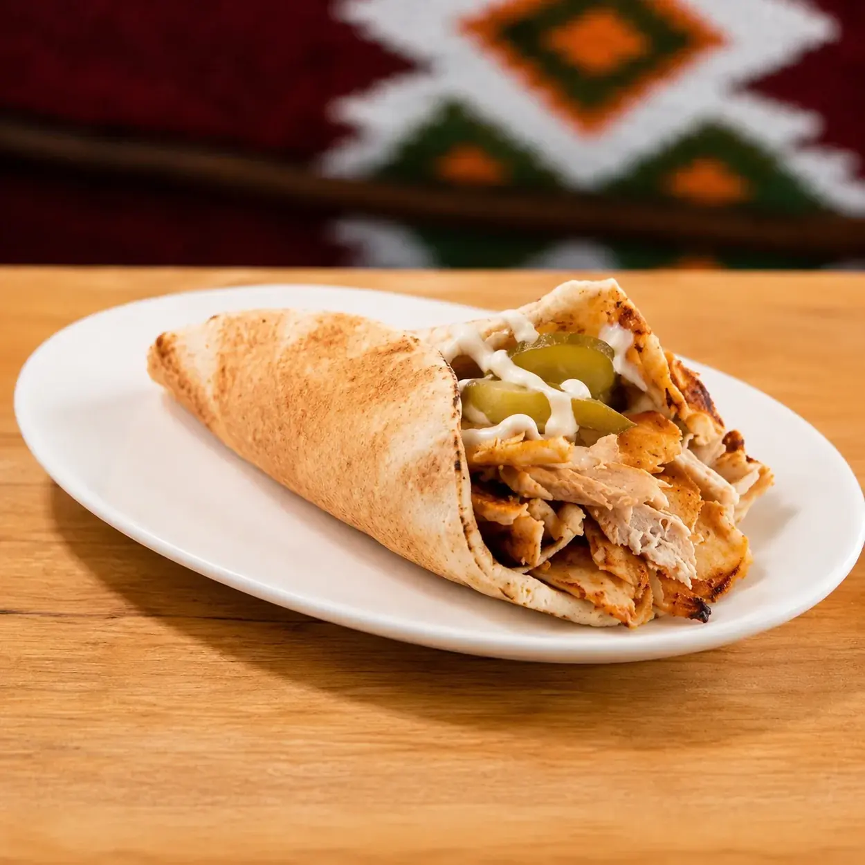 Chicken shawarma sandwich